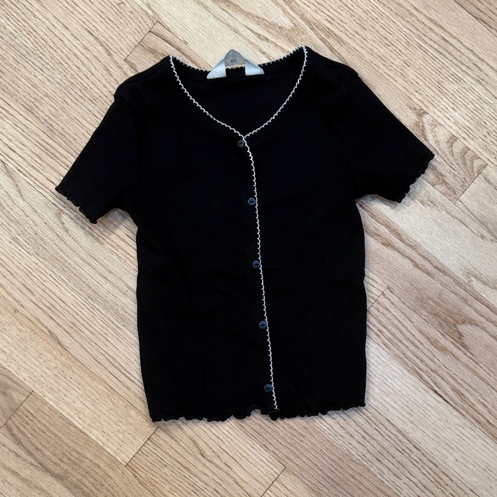 H&M Tee Girls Black
